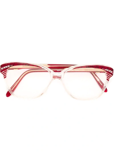 Pre-owned Saint Laurent Round Frame Glasses In Neutrals