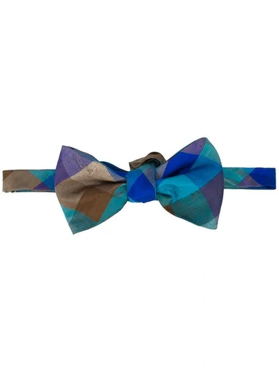 Pre-owned Missoni Check Bow Tie In Multicolour