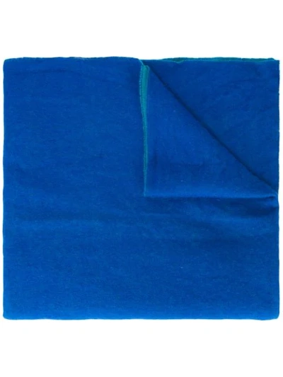 Kenzo Vintage Bi-colour Scarf - Blue