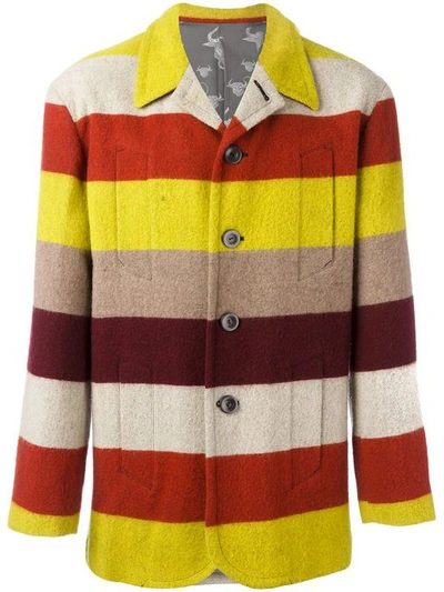 Pre-owned Jean Paul Gaultier Vintage Striped Jacket In Yellow