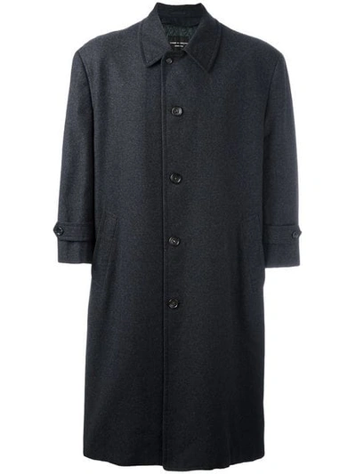 Pre-owned Comme Des Garçons Single Breasted Oversized Coat In Grey