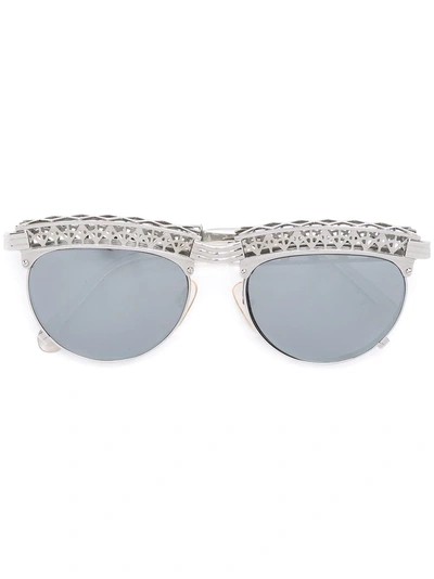 Jean Paul Gaultier Vintage Jean Paul Gaultier  Eiffel Tower Frame Sunglasses - Metallic