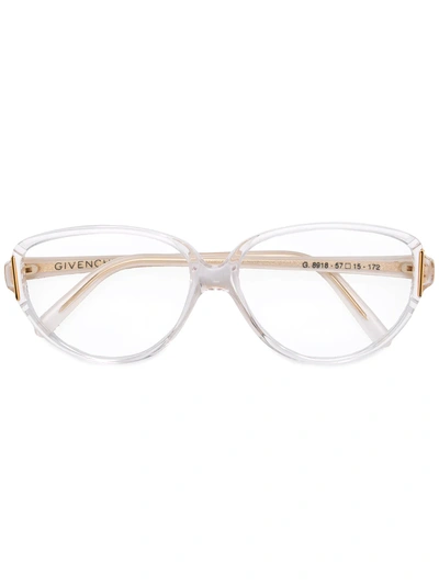Givenchy 1990s Transparent Design Glasses