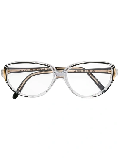 Givenchy 1990s Transparent Design Glasses