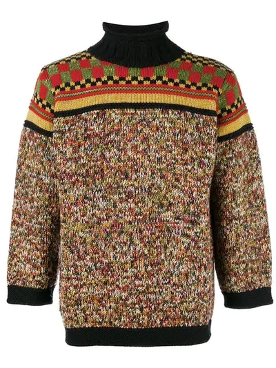 Pre-owned Jean Paul Gaultier Vintage Mixed Pattern Jumper In Multicolour