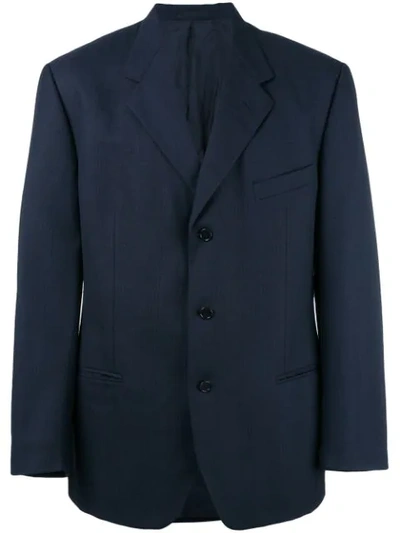 Pre-owned Romeo Gigli Vintage Classic Blazer In Blue