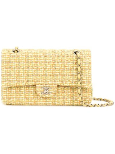 Pre-owned Chanel Vintage Tweed Shoulder Bag - Yellow