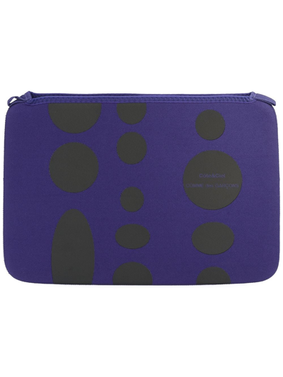 Comme Des Garçons Circle Print Macbook Pro 11" Case In Purple