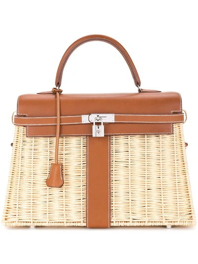Pre-owned Hermes  Kelly Picnic Bag In Brown