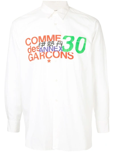 Pre-owned Comme Des Garçons Annex 30 Print Shirt In White