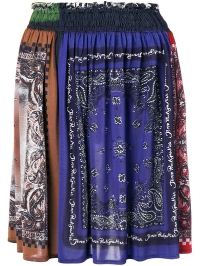 Pre-owned Jean Paul Gaultier Vintage Rock Mit Bandana-print In Blue