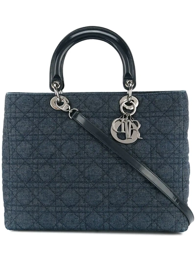 Dior Christian  Vintage Lady  2way Bag - Blue