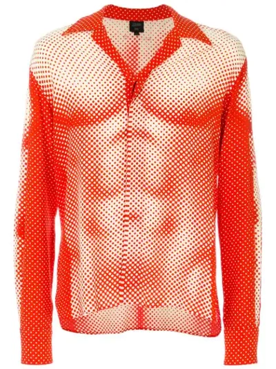 Pre-owned Jean Paul Gaultier Vintage Pin Up Boys Shirt In Red