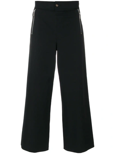 Jean Paul Gaultier Vintage High-rise Cropped Trousers - Black