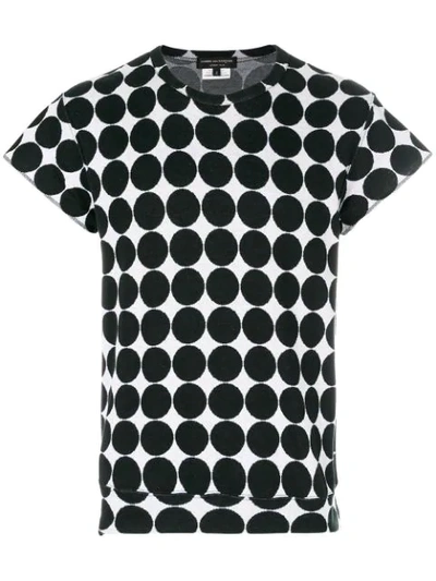 Pre-owned Comme Des Garçons Dots Print T-shirt In Black