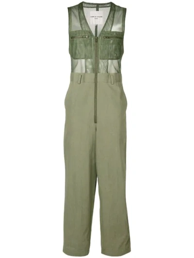 Pre-owned Comme Des Garçons Zipped Jumpsuit In Green