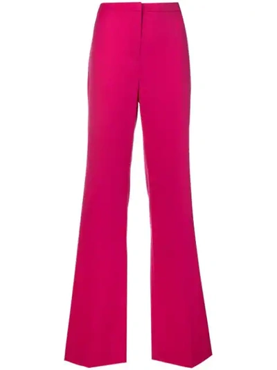 Pre-owned Versace 1990s Bootcut Tailored Trousers In Pink