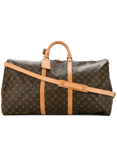Louis Vuitton Pre-owned Keepall Bandouliere 60 Duffle Bag - Brown | ModeSens