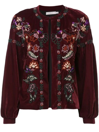 Patbo Embroidered Jacket In Red