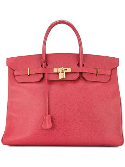 Pre-owned Hermes Birkin 40 Bag In Red