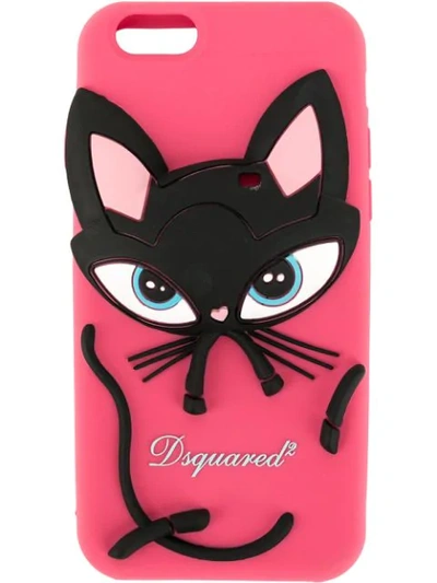 Dsquared2 Cat Iphone 6/6s/7/8 Cover In Pink
