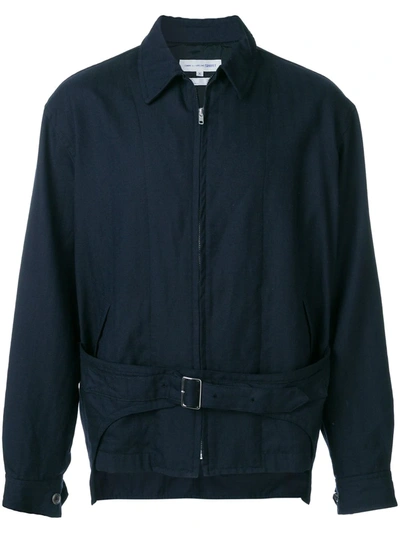 Pre-owned Comme Des Garçons Shirt Buckle Strap Jacket In Blue