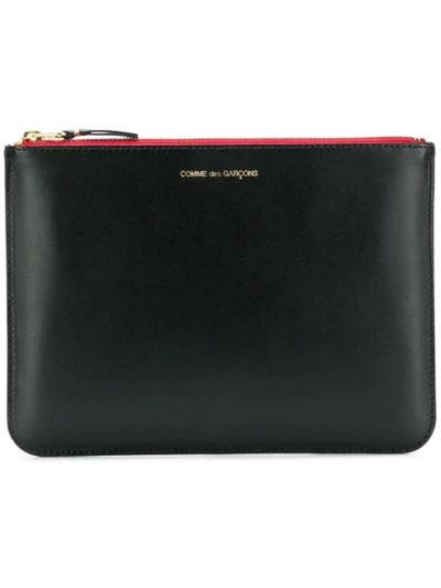 Comme Des Garçons Zipped Pochette In Black