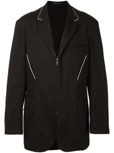 Pre-owned Yohji Yamamoto Vintage Zipped Jacket In Black