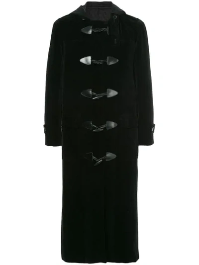 Comme Des Garçons Vintage Hooded Duffle Coat - Black
