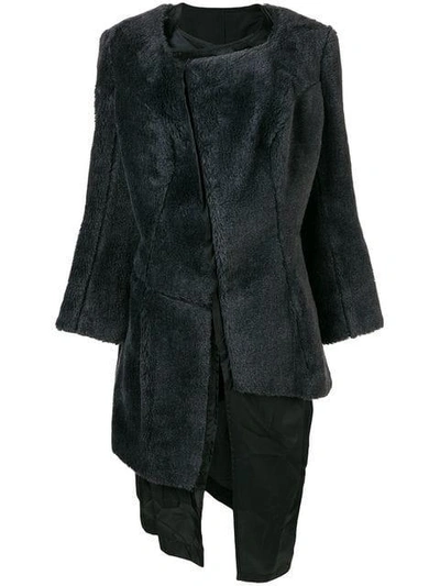 Pre-owned Comme Des Garçons 1997 Faux Fur Coat In Grey