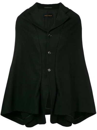 Pre-owned Comme Des Garçons 1995 Cape Jacket In Black