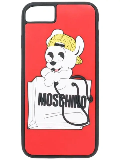 Moschino Pudge Iphone 6, 6s And 7 Case In Red