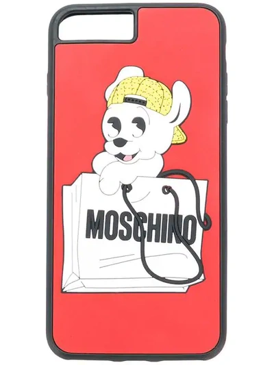 Moschino Pudge Iphone 6/7 Plus Case In Red