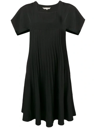 Pre-owned Comme Des Garçons 1980's Pleated Dress In Black