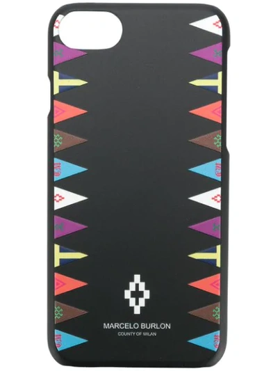 Marcelo Burlon County Of Milan Flags Iphone 7 Case In Black
