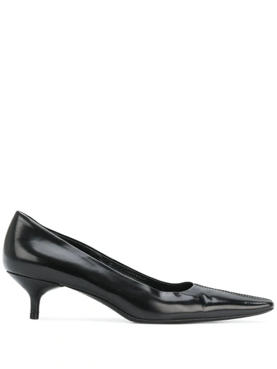 Pre-owned Helmut Lang Pointed Pumps In Black