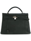 Pre-owned Hermes 2008 Kelly 40 Two-way Handbag In Black