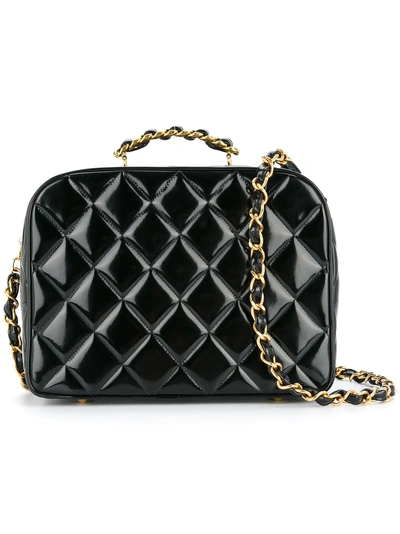 Pre-owned Chanel Vintage Quilted Two-way Handbag - Black