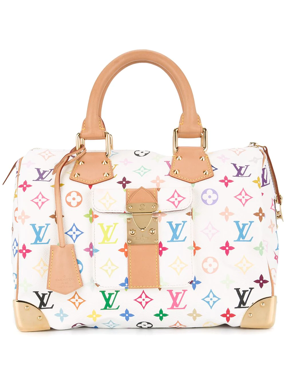 Louis Vuitton Vintage Speedy 30 Handbag - White | ModeSens