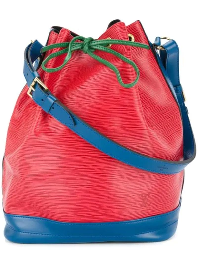 Pre-owned Louis Vuitton Noe Drawstring Shoulder Bag In Red