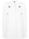 Elisabetta Franchi Loose Fit Blouse In White