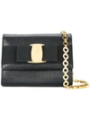 Pre-owned Ferragamo Vara Two-way Shoulder Bag In Black