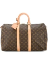 Pre-owned Louis Vuitton Keepall 45 Luggage Bag In Brown