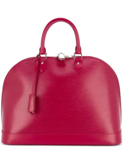 Pre-owned Louis Vuitton Alma Gm Tote Bag In Fuchsia