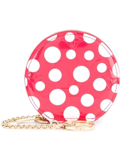 Louis Vuitton Dot Infinity Coin Purse In Red