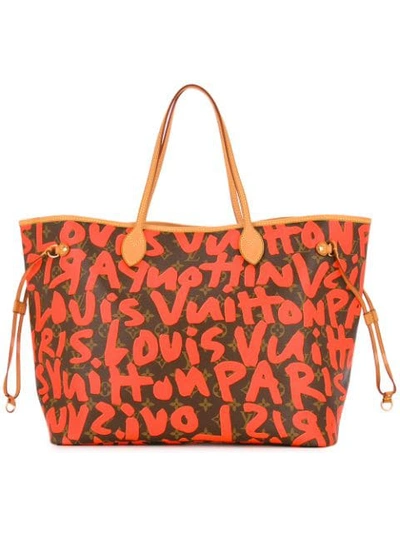 Louis Vuitton Neverfull Gm Tote Bag - Red