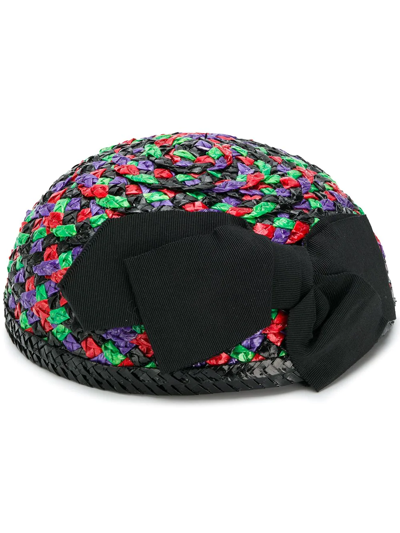 Pre-owned Saint Laurent Woven Hat In Multicolour