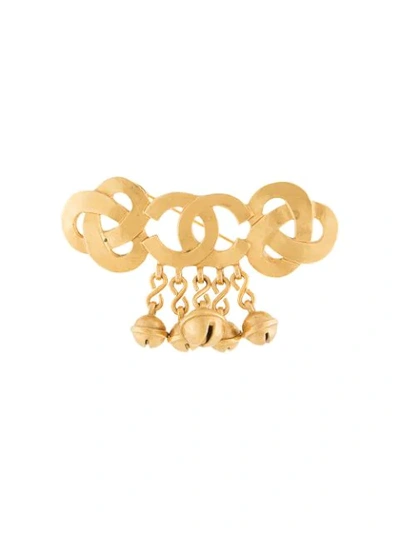 Pre-owned Chanel 1995 Cc Brooch In Metallic