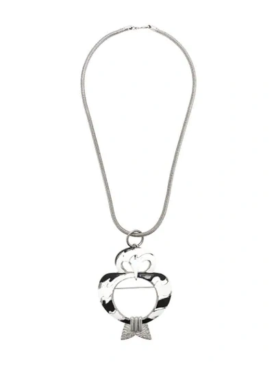 Pierre Cardin Vintage 70's Owl Necklace - Black