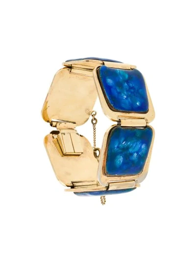 Pre-owned Rewind Vintage Affairs 1970's Embellished Bracelet In Metallic